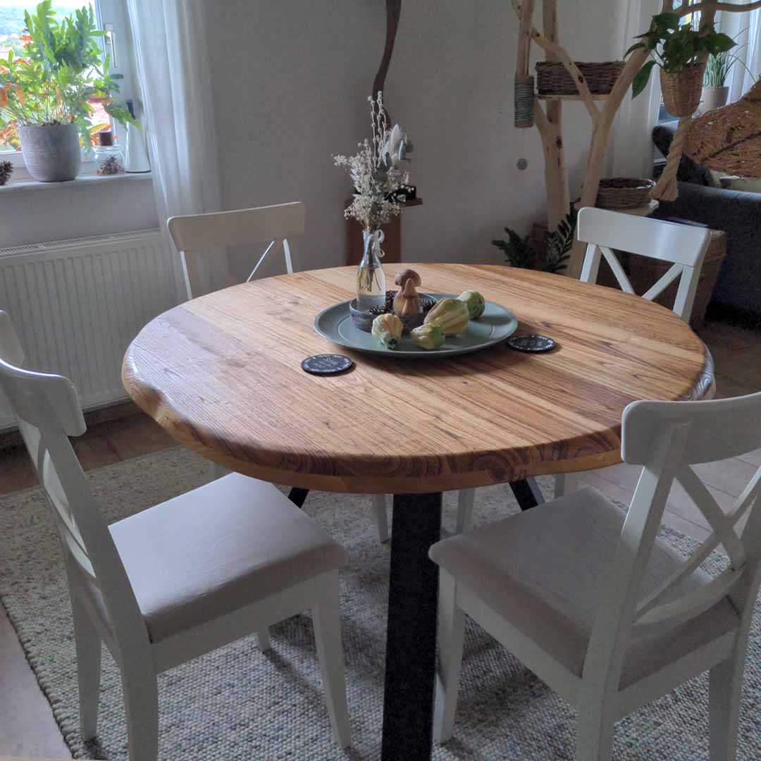 Kastanienholzmöbel | Tischplatte aus Massivholz selber bauen